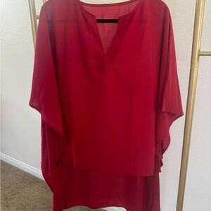 Elegant Red Women's Top